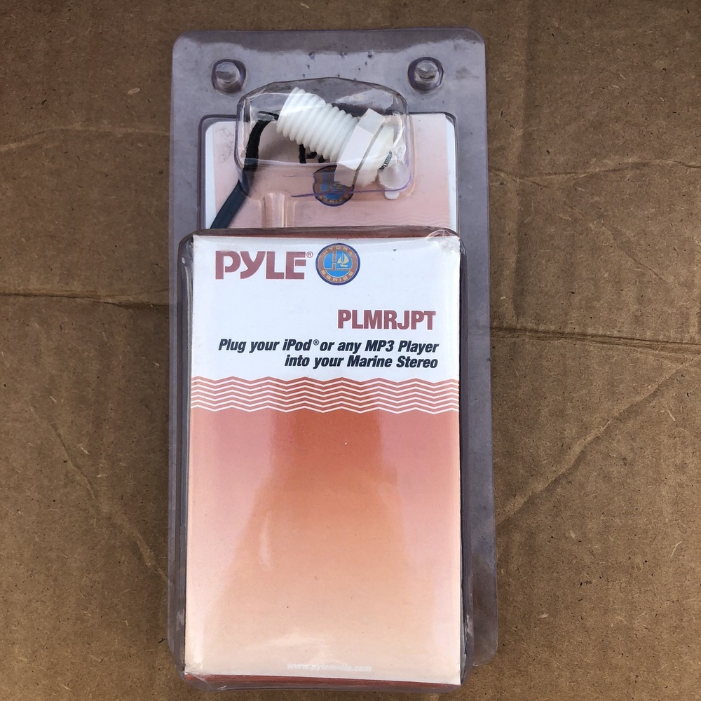 PYLE PLMRJPT IPOD / MP3 3.5 MM‎ STEREO TO RCA ADAPTER CABLE MARINE BOAT New